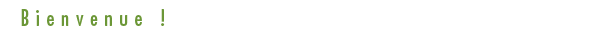 Bienvenue
